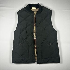 Jeremiah 2-n-1 Reversible Quilted Down Vest Men S/M Green Tan